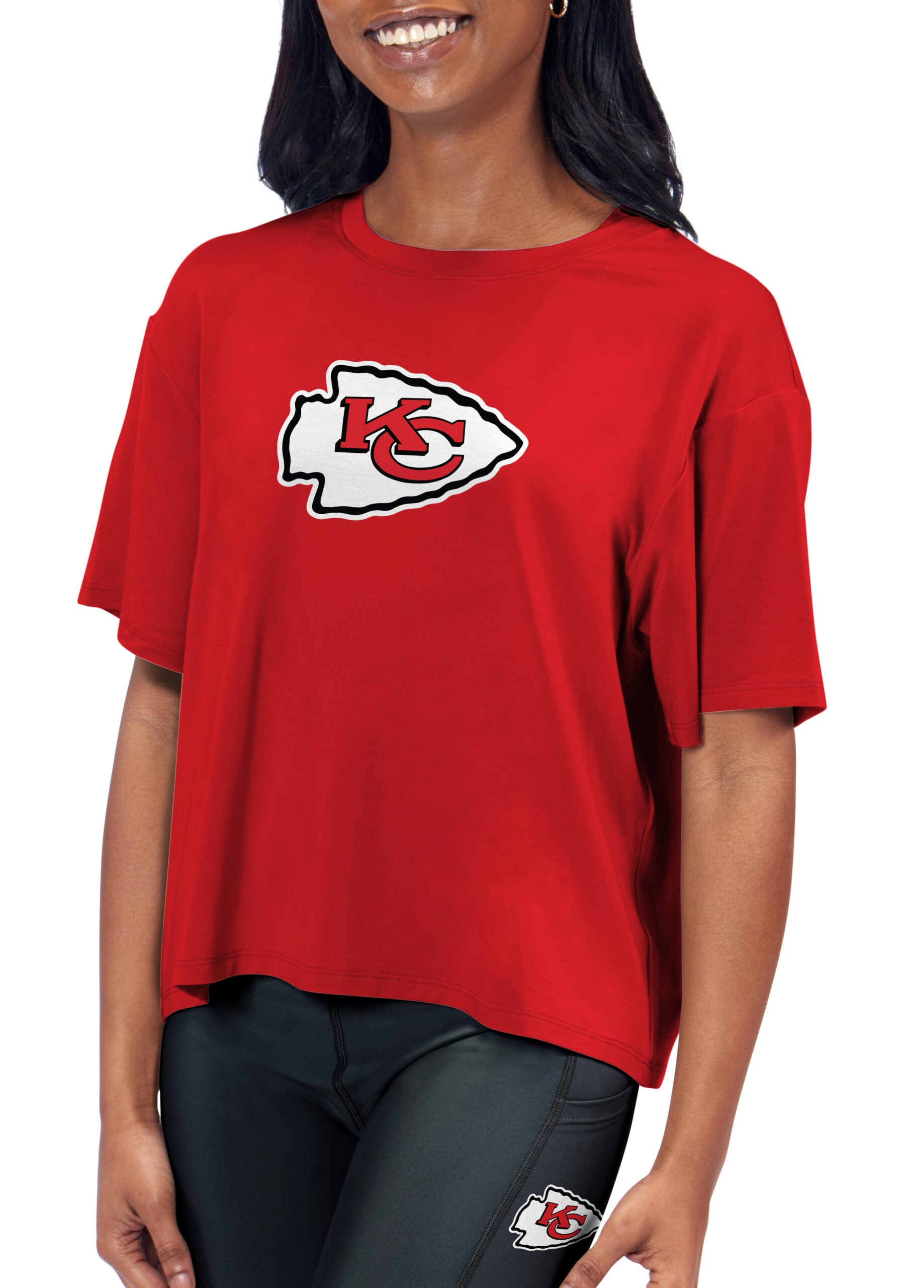 Kansas City Chiefs Certo Women's Format Cropped T-Shirt - Red