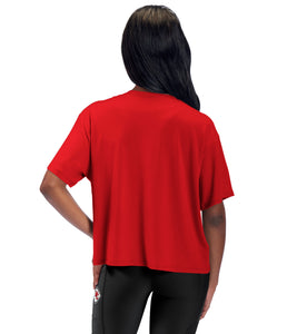 Kansas City Chiefs Certo Women's Format Cropped T-Shirt - Red