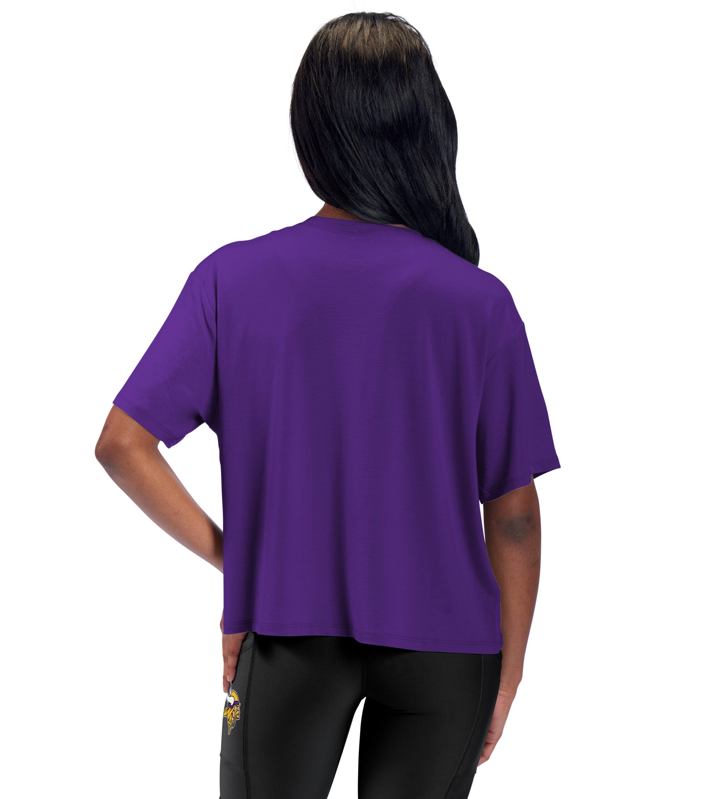 Minnesota Vikings Certo Women's Format Cropped T-Shirt - Purple