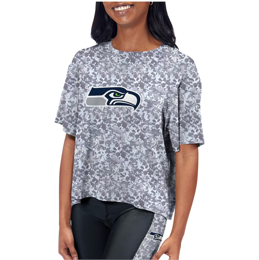 Seattle Seahawks Certo Women's Turnout T-Shirt - Charcoal