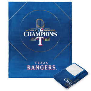 MLB Texas Rangers 2023 WSP Glory Silk Touch Throw Blanket 50x60 Inches