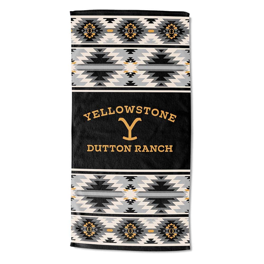 Paramount Yellowstone Aztec Stripe Beach Towel 30x60 Inches