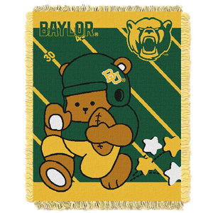 NCAA Baylor Bears Baby Woven Jacquard Throw Blanket 46x60 Inches