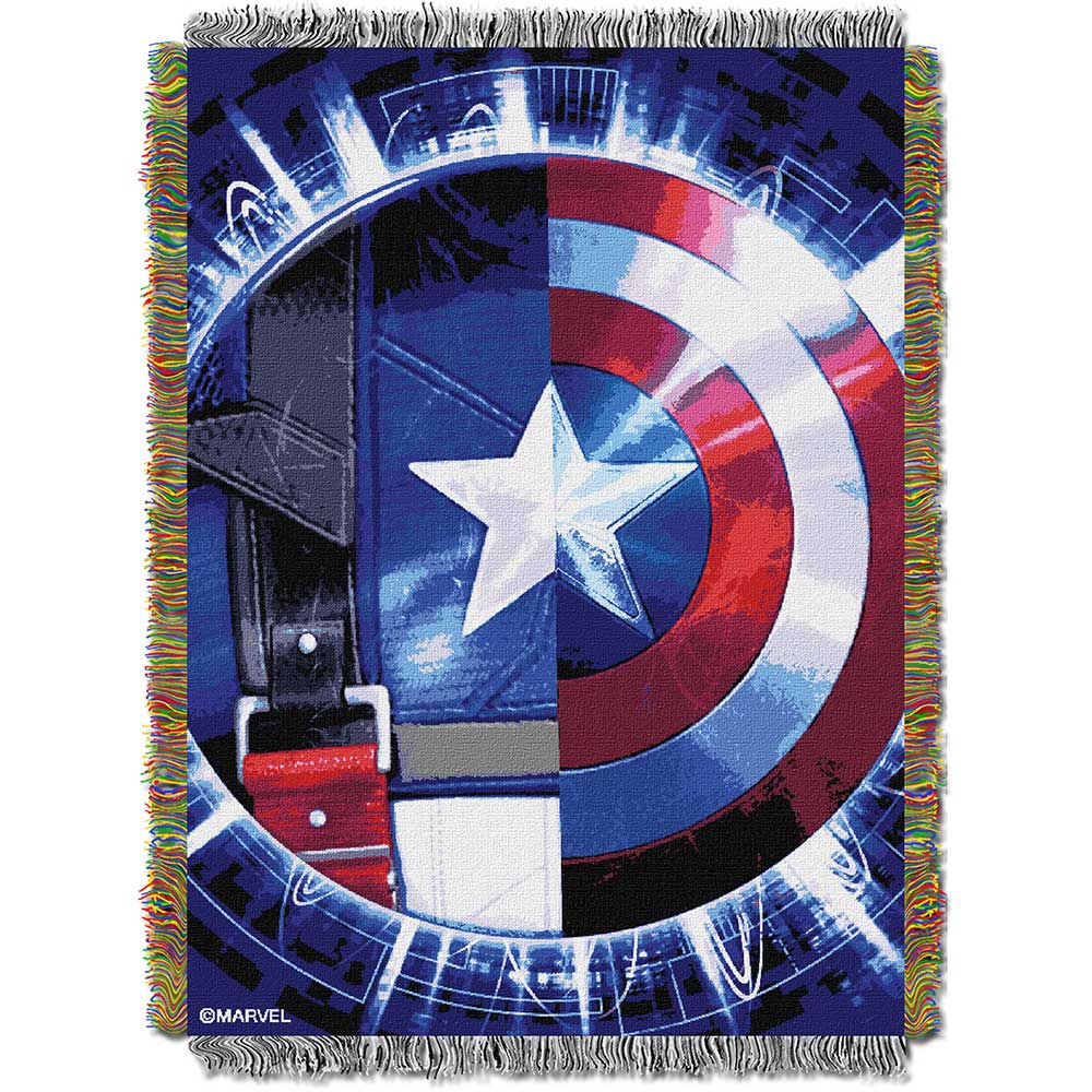 Marvel Avengers Star Agent Woven Tapestry Throw Blanket 48x60 inches