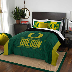 NCAA Oregon Ducks Modern Take F/Q Comforter Set