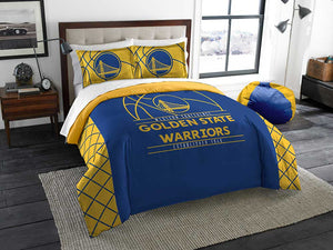NBA Golden State Warriors Reverse Slam F/Q Comforter Set