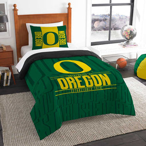 NCAA Oregon Ducks Modern Take Twin Comforter Set