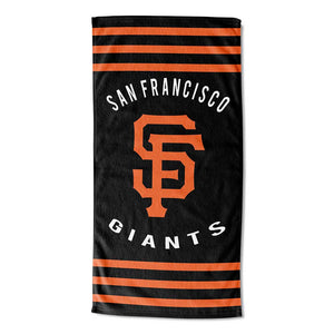 MLB San Francisco Giants Stripes Beach Towel 30x60 Inches