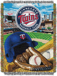 MLB Minnesota Twins Homefield Advantage Tapestry Wall Hanging 48x60 Inches