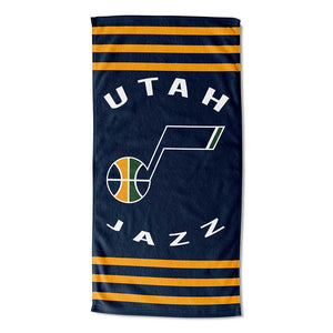 NBA Utah Jazz Stripes Beach Towel 30x60 Inches