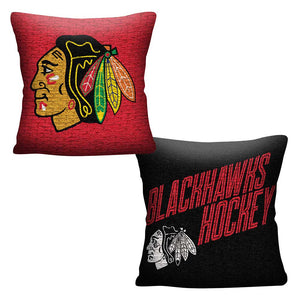 NHL Chicago Blackhawks Invert Throw Pillow 20x20 Inches