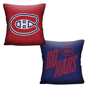 NHL Montreal Canadiens Invert Throw Pillow 20x20 Inches