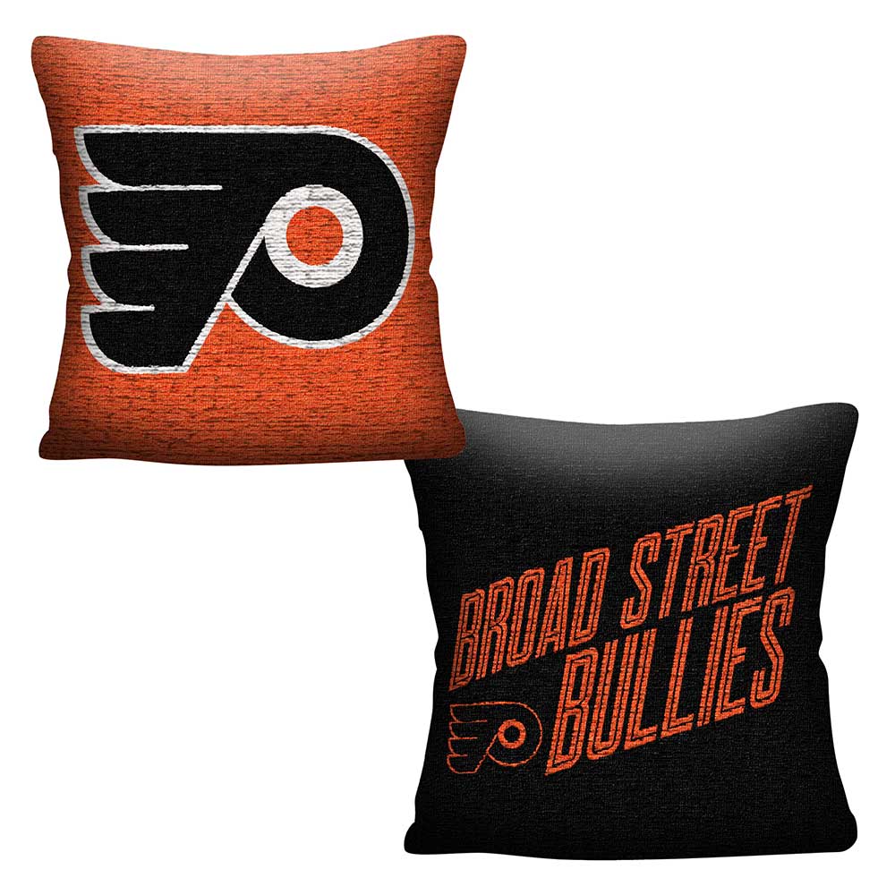 NHL Philadelphia Flyers Invert Throw Pillow 20x20 Inches