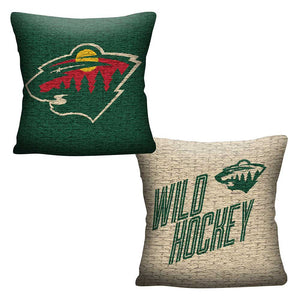 NHL Minnesota Wild Invert Throw Pillow 20x20 Inches
