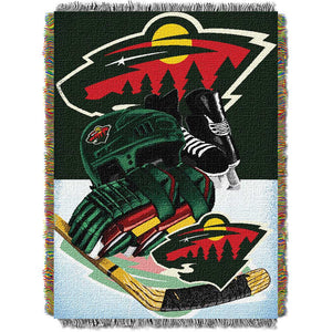 NHL Minnesota Wild Home Ice Advantage Woven Tapestry Wall Hanging 48x60 Inches
