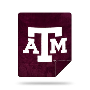 NCAA Texas A&M Aggies Silver Knit Throw Blanket 60x72 Inches