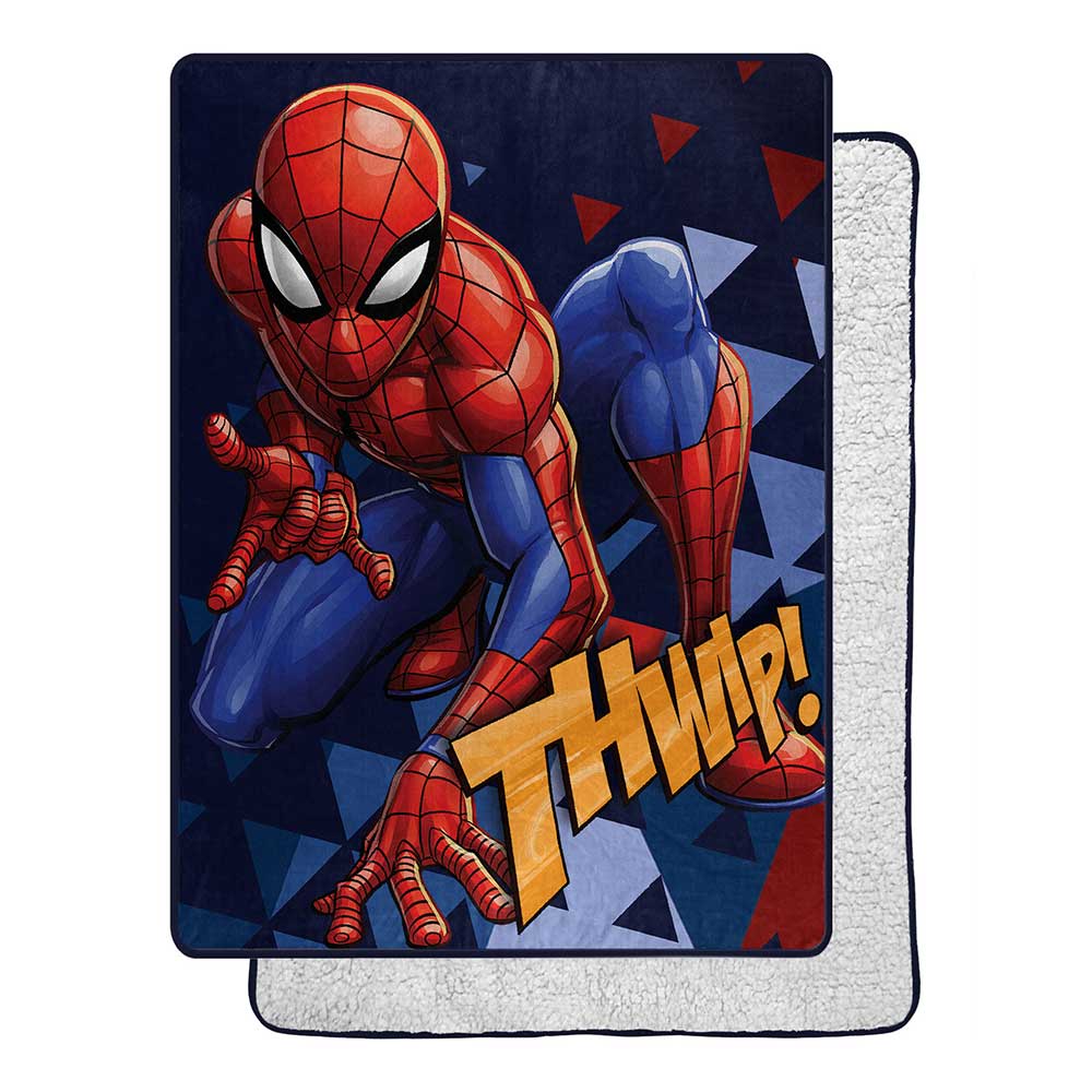 Spider-Man, Spidey Stance Oversized Silk Touch Sherpa Throw 